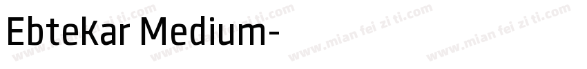 Ebtekar Medium字体转换